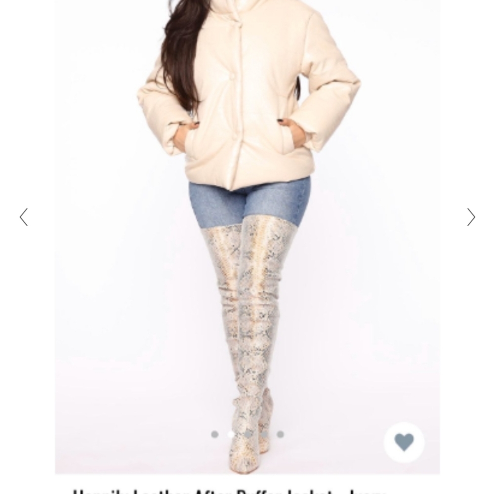 Fashion Nova Ivory puffer Fashion Nova jacket